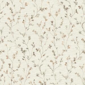 RASCH | Vliesová tapeta na zeď Country Charme 486131 | 0,53 x 10,05 m | krémová, šedá, růžová