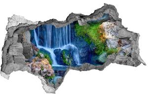 Díra 3D ve zdi nálepka Cihla vodopád nd-b-121317057
