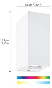 Wiz Colors 8719514554597 nástěnné svítidlo 2xGU10 | 2x5W | 345lm | 2200-6500K | RGB - bílá