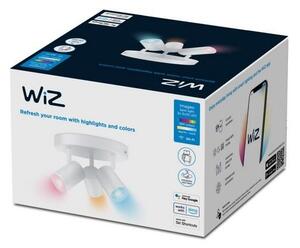 WiZ Colors 8719514554511 IMAGEO přisazené stropní bodové svítidlo 3xGU10 | 3x5W | 345lm | 2200-6500K | RGB - bílá
