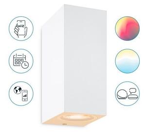 Wiz Colors 8719514554597 nástěnné svítidlo 2xGU10 | 2x5W | 345lm | 2200-6500K | RGB - bílá