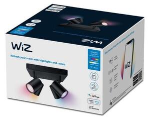 WiZ Colors 8719514554573 IMAGEO přisazené stropní bodové svítidlo 4xGU10 | 4x5W | 345lm | 2200-6500K | RGB - černá