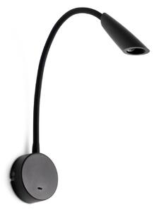 BOKEN nástěnná lampa na čtení, černá - FARO
