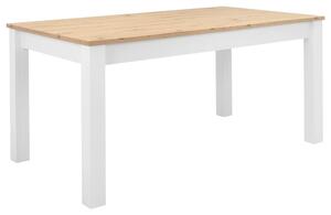 JÍDELNÍ STŮL, bílá, barvy dubu, 160/90/75 cm MID.YOU, Online Only
