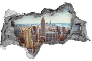 Fototapeta díra na zeď 3D New York z ptačího pohledu nd-b-133162590