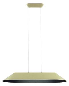 Redo Závěsné akustické LED svítidlo AKIRA š: 1090mm, 23,5W Barva: Zelená-černá, Teplota světla: 3000K