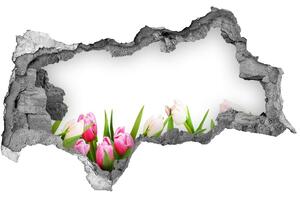 Samolepící nálepka na zeď Růžové tulipány nd-b-138798865