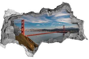 Fototapeta díra na zeď 3D Most San Francisco nd-b-141127351