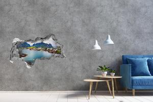 Díra 3D ve zdi nálepka Lofoty Norsko nd-b-151856257