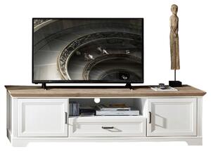 KOMODA POD TELEVIZI, bílá, barvy dubu, 193/54/51 cm Livetastic, Online Only