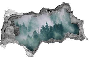 Díra 3D ve zdi nálepka Mlha nad lesem nd-b-167720092