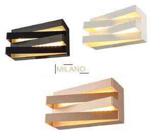 ACA Lighting LED nástěnné dekorativní svítidlo MILANO 12W/230V/3000K/960Lm/270°/IP20, zlaté