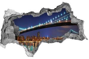 Fototapeta díra na zeď 3D Manhattan New York nd-b-24236764