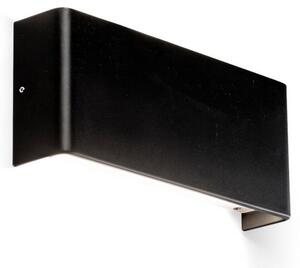 NASH 210 černá nástěnná lampa 8W - FARO