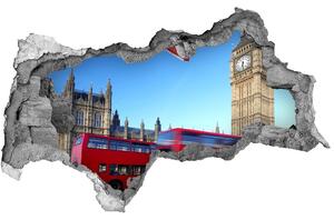 Foto fotografie díra na zeď Autobus v Londýně nd-b-41680227