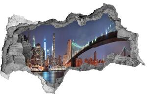 Fototapeta díra na zeď 3D Manhattan New York nd-b-39113781