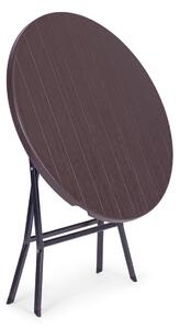 MODERNHOME Skládací zahradní stolek UNTULYA 79 cm hnědý