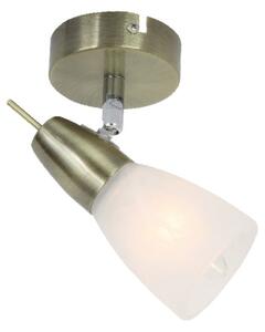 ACA DECOR Přisazené bodové svítidlo KAMET max. 40W/E14/230V/IP20, barva bronzu