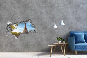 Fototapeta díra na zeď 3D Eiffelova věž Paříž nd-b-44313077