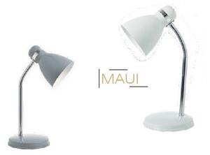 ACA DECOR Retro stolní lampa Maui, bílá barva