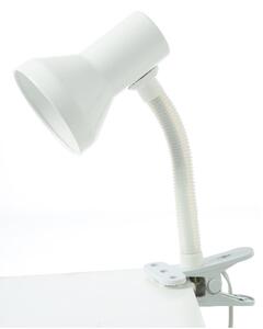 ACA DECOR Retro stolní lampa s klipem PAVLOVA, bílá barva