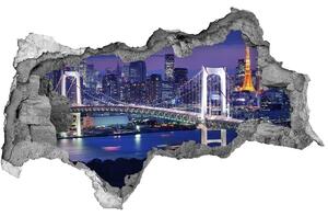 Fototapeta díra na zeď 3D Most v Tokiu nd-b-46506945