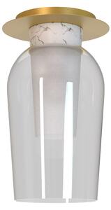 Mantra 8399 Nora, stropní svítidlo 1xE27 čiré sklo/bílý mramor, průměr 18cm