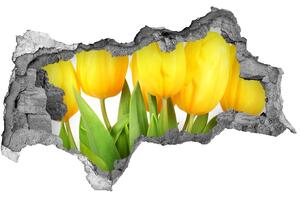 Samolepící díra na stěnu Žluté tulipány nd-b-50296445