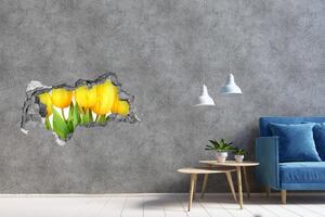 Samolepící díra na stěnu Žluté tulipány nd-b-50296445