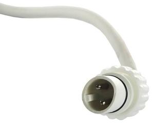 DECOLED Easy Fix LED party osvětlení, 5 m, venkovní, 10 transparentních kouliček, 70 teple bílých diod, bílý kabel, IP67, prodlužovací