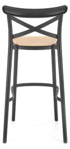 Barová židle SCH-111 černá/přírodní