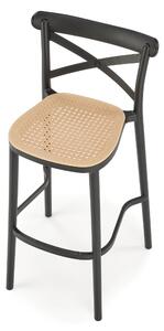 Barová židle SCH-111 černá/přírodní