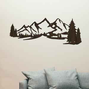 Dřevěný obraz HORY | Rozměry (cm): 40x15 | Zvolte barvu dekoru: Wenge