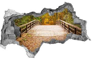 Nálepka fototapeta 3D Most v lese podzim nd-b-55256739