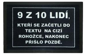 GDmats, POSLEDNÍ ŠANCE: Rohožka 9 z 10ti lidí (přišlo pozdě) 40x60 cm - na ven i na doma, 40x60, šedá