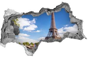 Fototapeta díra na zeď 3D Eiffelova věž Paříž nd-b-59254074