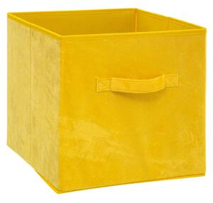 Úložný box Soft, 31x31x31 cm, žlutá