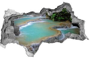 Nálepka fototapeta 3D výhled Vodopád v lese nd-b-60896180