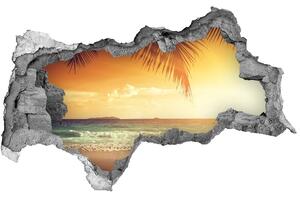 Samolepící díra na stěnu Tropická pláž nd-b-61252272