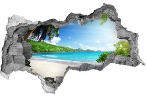 Nálepka fototapeta 3D na zeď Seychely pláž nd-b-61788906