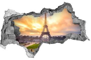 Fototapeta díra na zeď 3D Eiffelova věž Paříž nd-b-61738045