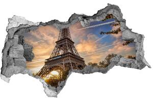 Fototapeta díra na zeď 3D Eiffelova věž Paříž nd-b-65117955