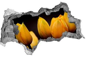 Samolepící díra nálepka Žluté tulipány nd-b-64836622