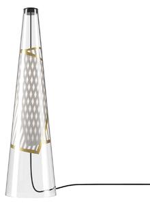 Lodes 21080 5027 Cono di Luce, designová stolní lampa sklo/gold 7,5W LED 2700K, výška 50,2cm