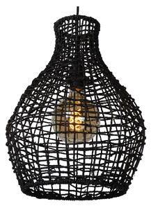 LUCIDE Závěsné svítidlo Alba Black, průměr 35 cm