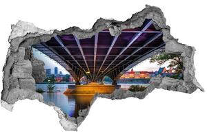 Nálepka fototapeta 3D výhled Most ve Varšavě nd-b-65860025