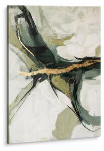 Abstraktní obraz na plátně s ručně malovanými detaily - 40x60 cm