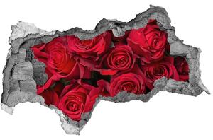 Samolepící díra nálepka Červené růže nd-b-67561194