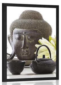 Plakát wellness zátiší s Buddhou