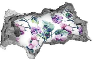 Nálepka 3D díra na zeď Květy ostružiny nd-b-68160216